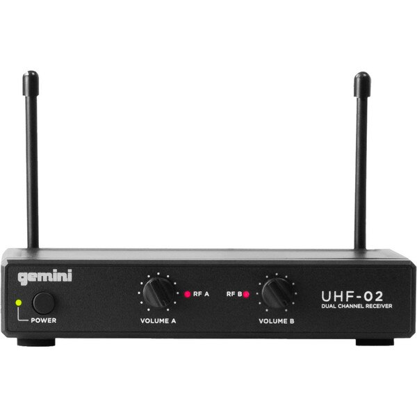 Main product image for Gemini UHF-02M-S12 517.6+521.5 MHz Dual Channel UHF Wireless Handheld System235-120